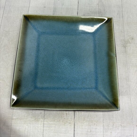 Home Target ELEMENTAL OCEAN Reactive Blue Square Stoneware Dinner Plates Set 2 - Picture 2 of 14